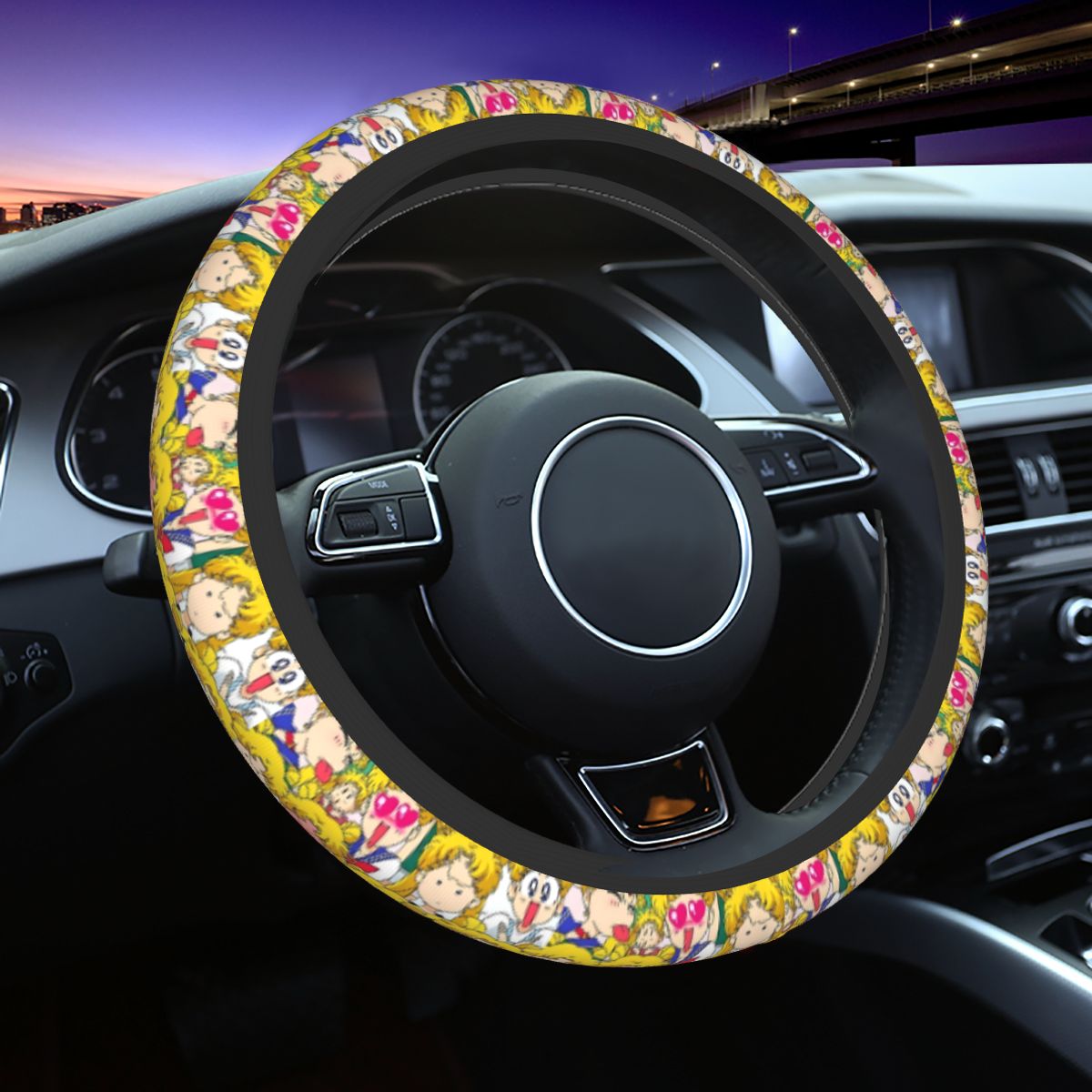 Car Accessories Girl - Capa de Volante Usagi para Meninas,