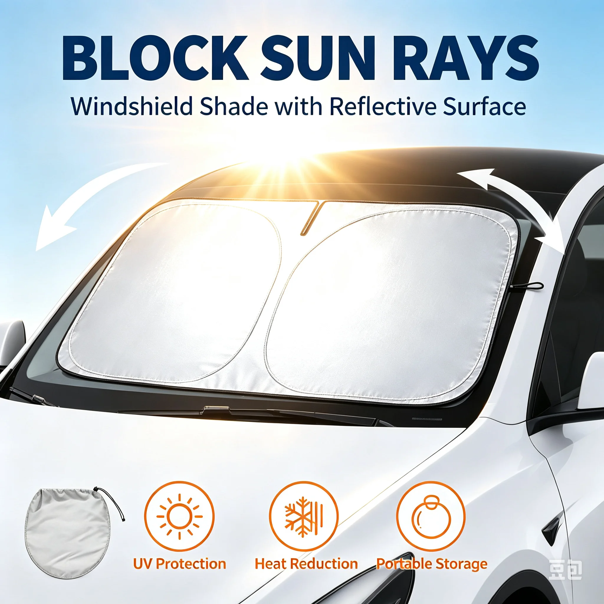 Protetor Solar para Carro, Som - Windshield Sun Shade avaliação e preço