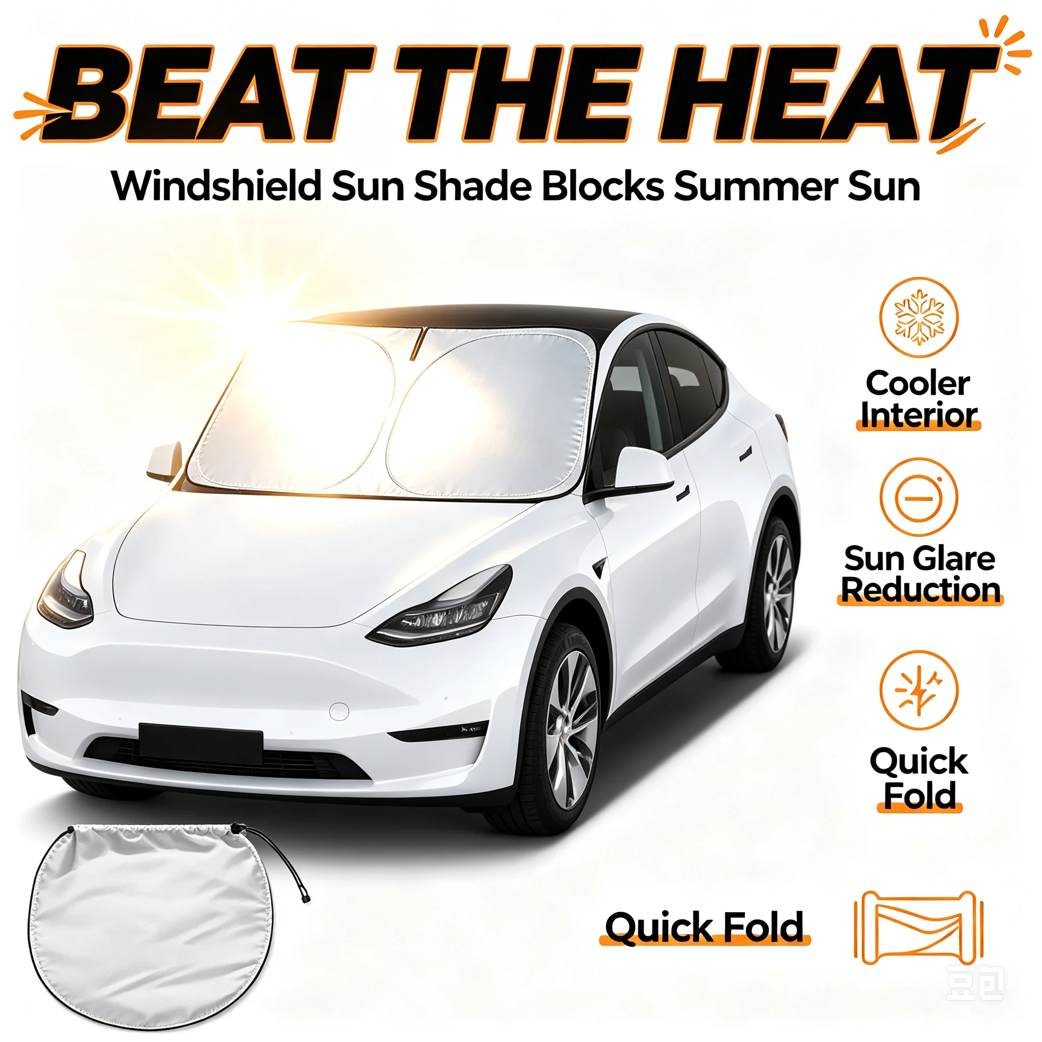 Protetor Solar para Carro, Som - Windshield Sun Shade avaliação e preço